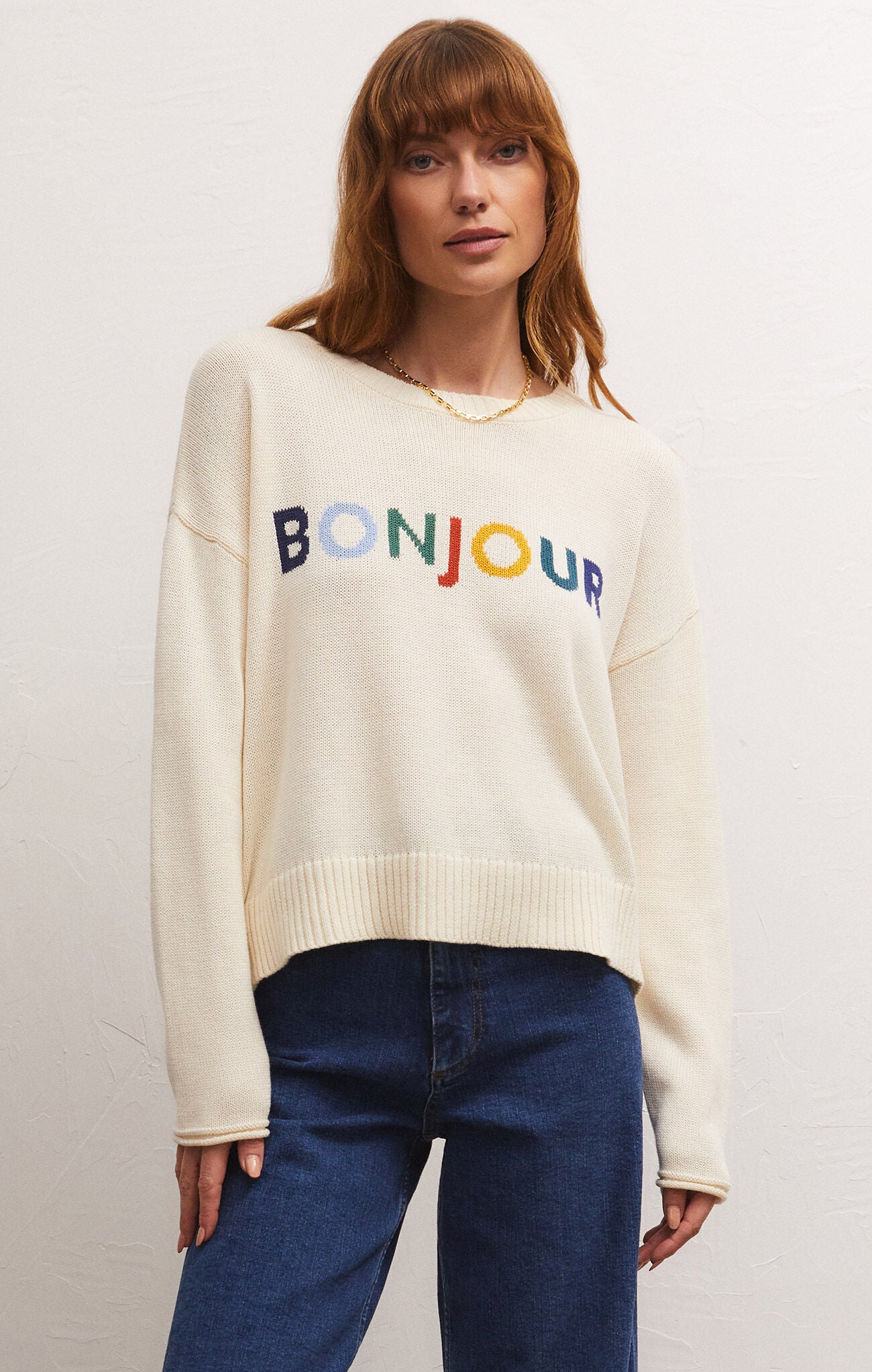 Sienna Bonjour Sweater | LilyRain